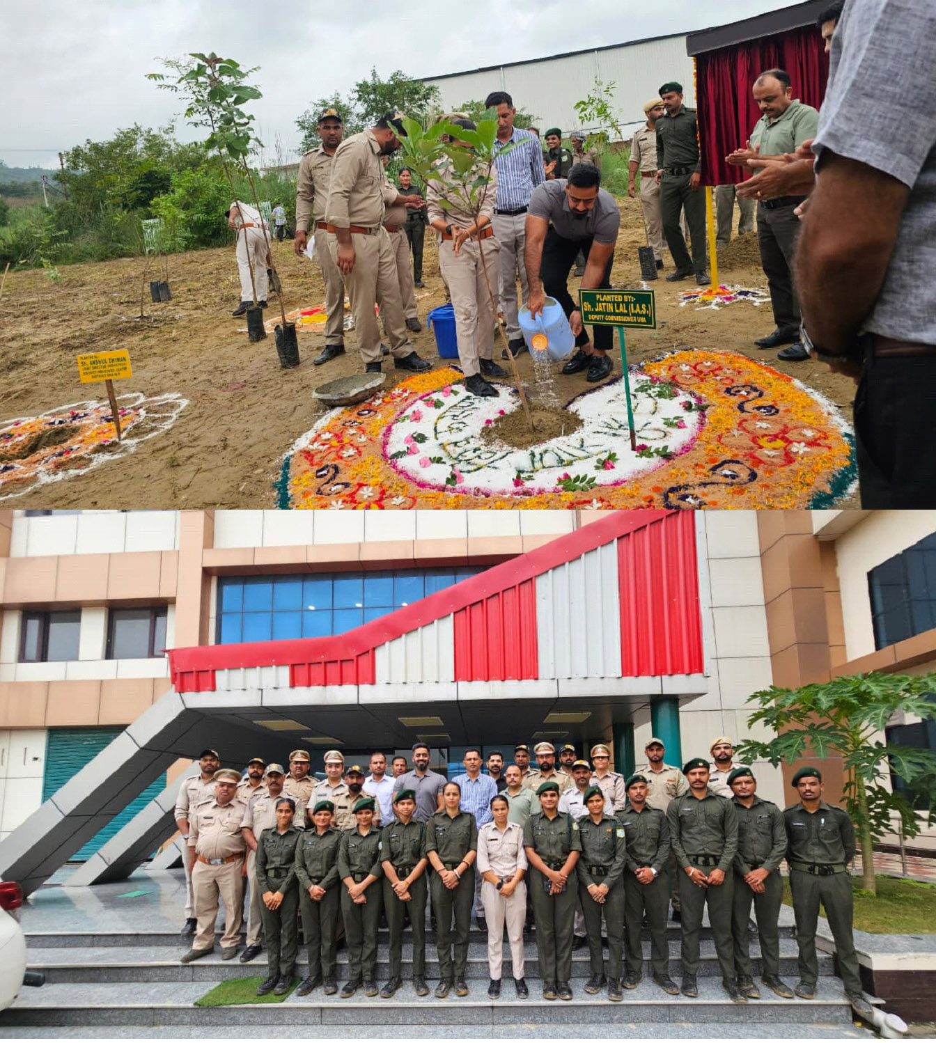 Deputy Commissioner planted trees in Industrial Area Pandoga, gave message of environmental protection; 600 plants will be planted in the industrial area.